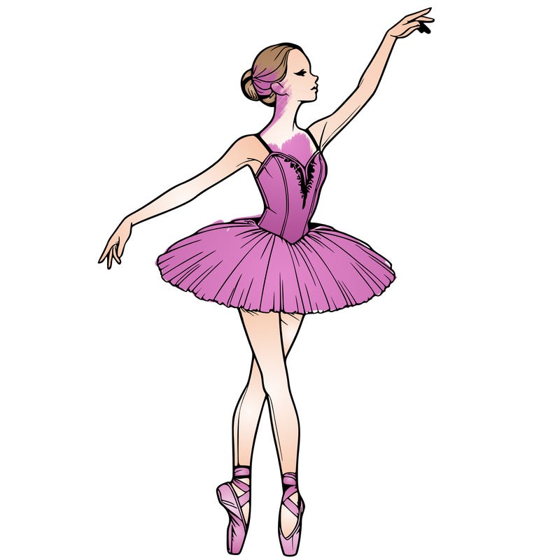 realistic ballerina
