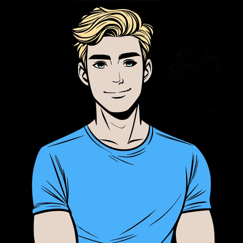 realistic guy with good hair