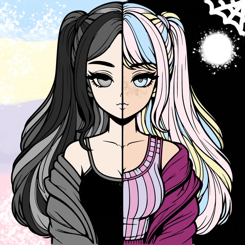 realistic girl split