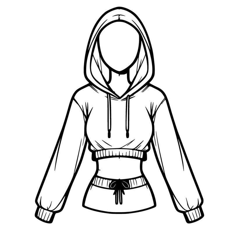 female hoodie. no body