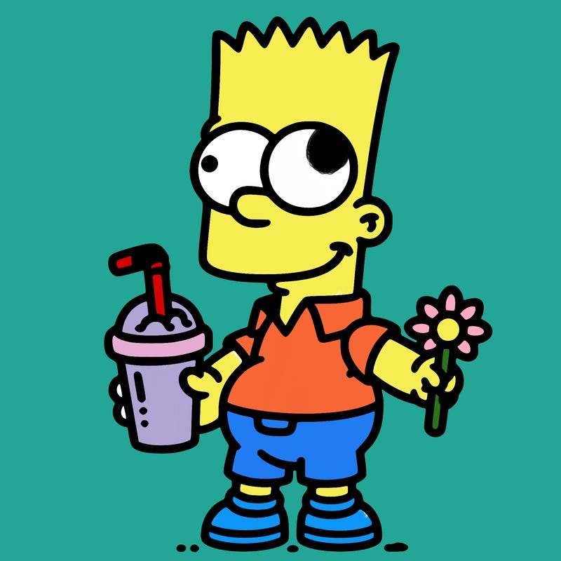 bart with drink