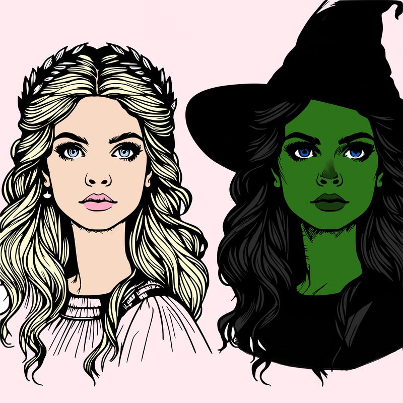 realistic witch woman