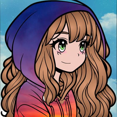 girl in hoodie