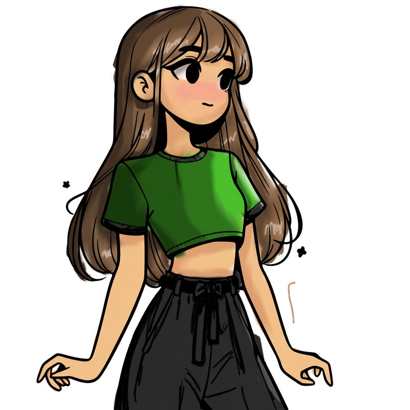 girl in a cute crop top