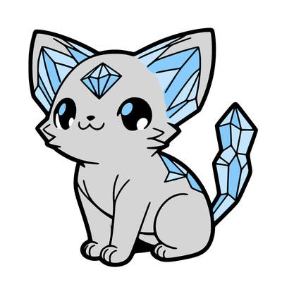 crystal kitten