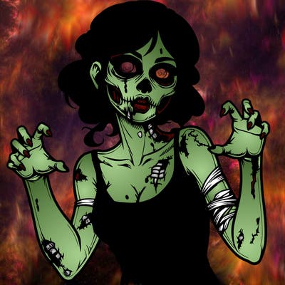 realistic zombie girl