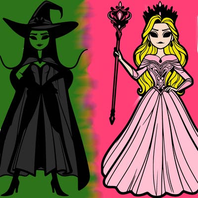 elphaba and glinda