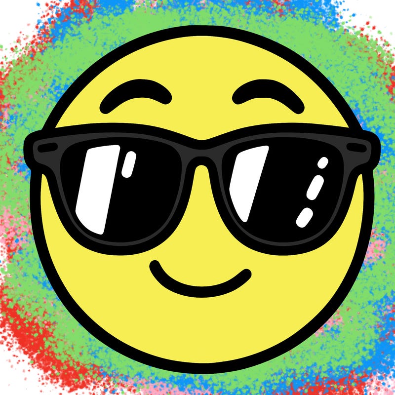 emoji with sunglasses