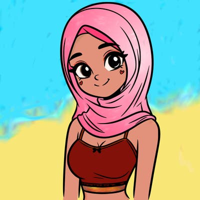 pretty girl wearing a tank top