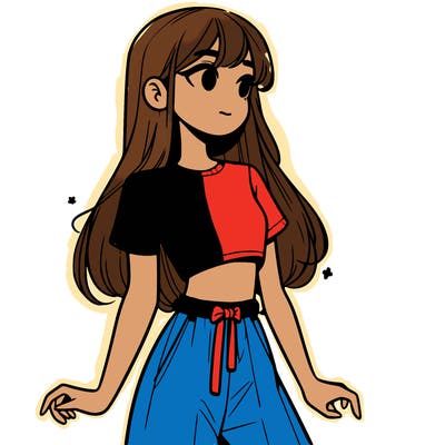 girl in a cute crop top