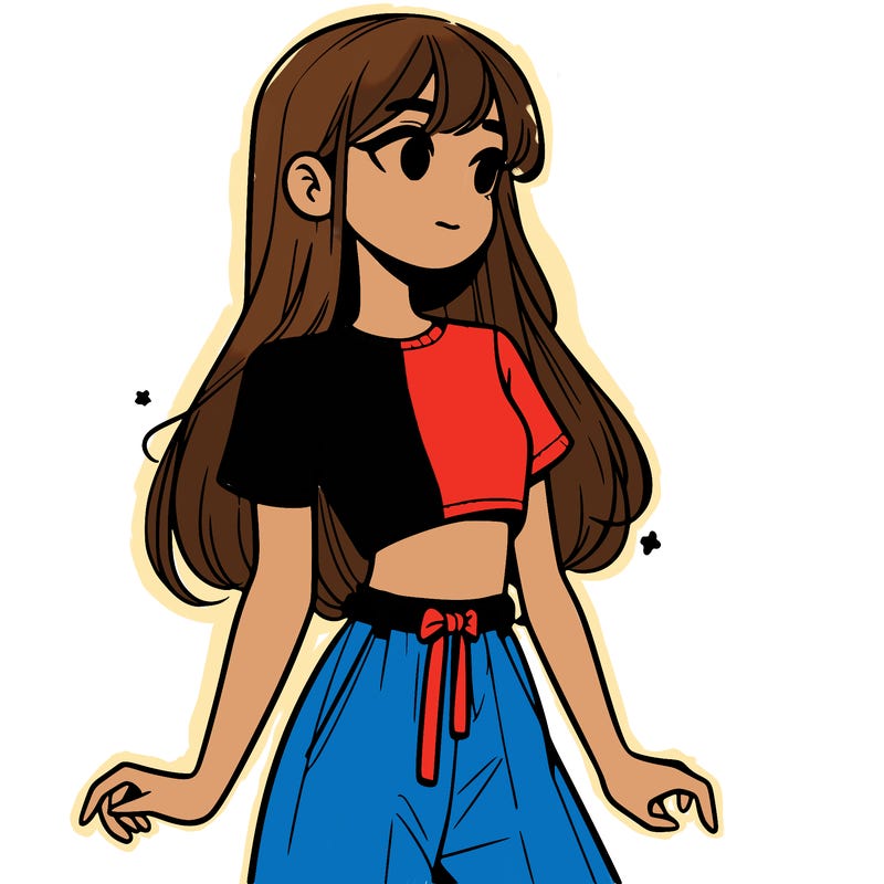 girl in a cute crop top
