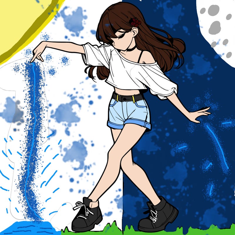 realistic girl danceing