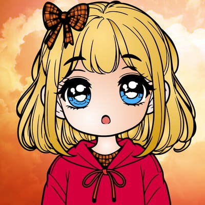 cute realistic girl