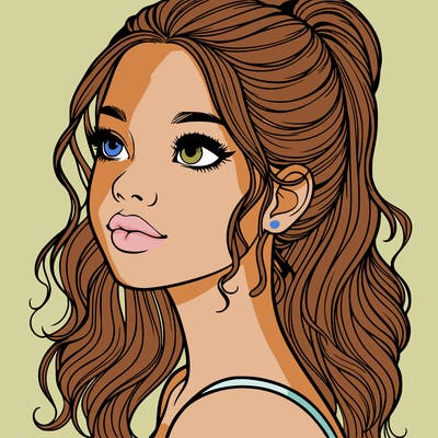 beautiful realistic girl