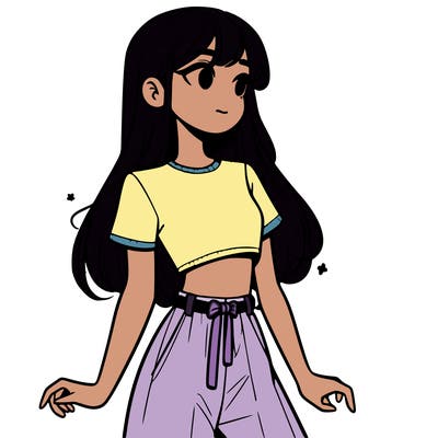 girl in a cute crop top