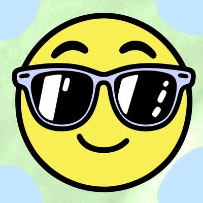 emoji with sunglasses