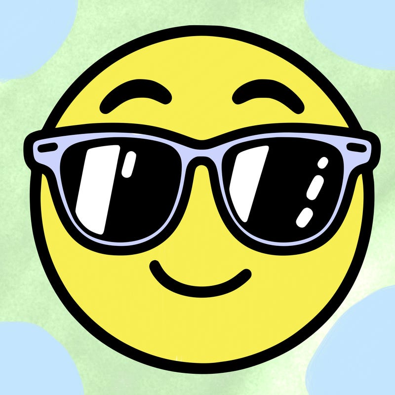 emoji with sunglasses