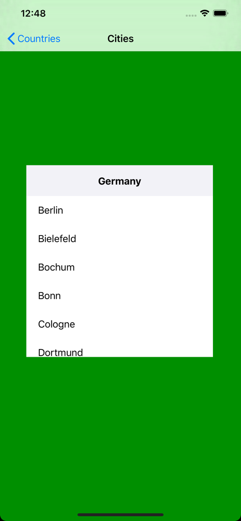 Public transport maps offline - A list of German cities including Berlin and Cologne for offline transit map selection
