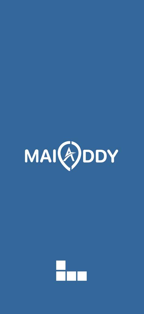 Maiaddy: Get Your Loccode - Maiaddy app logo on a blue background