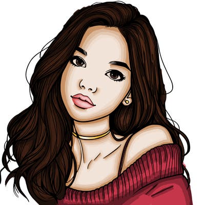 beautiful teenage woman realistic