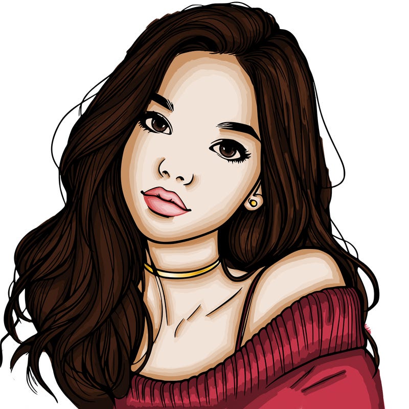 beautiful teenage woman realistic