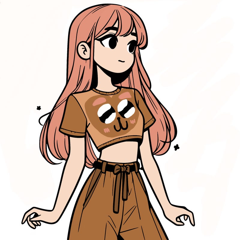 girl in a cute crop top