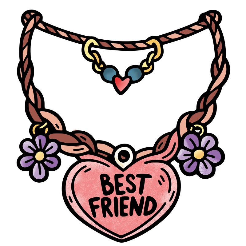 best friend necklace