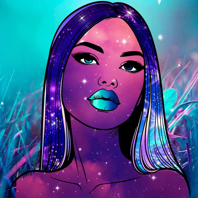 realistic woman with full lips