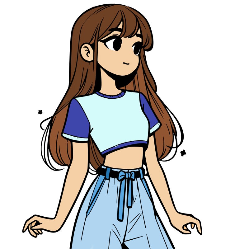 girl in a cute crop top