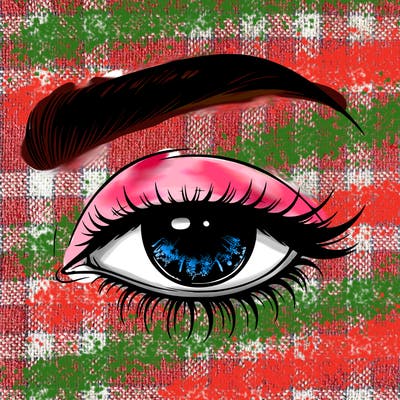 eye closed realistic