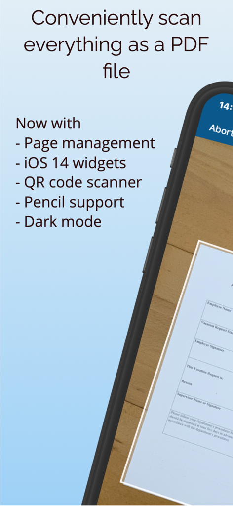 ScanBox – PDF Scanner & OCR - ScanBox App-Oberfläche, die Dokumentenscans und eine Funktionsliste zeigt