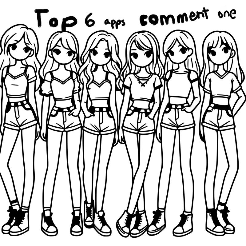 a group of girls wearing crop tops and shorts