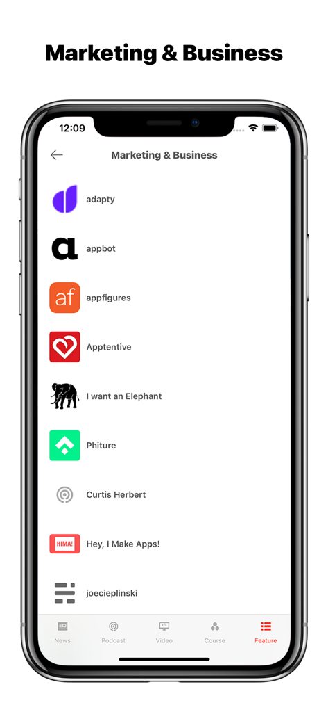 iDev: Developer News - Marketing and business resources list for developers in the iDev app