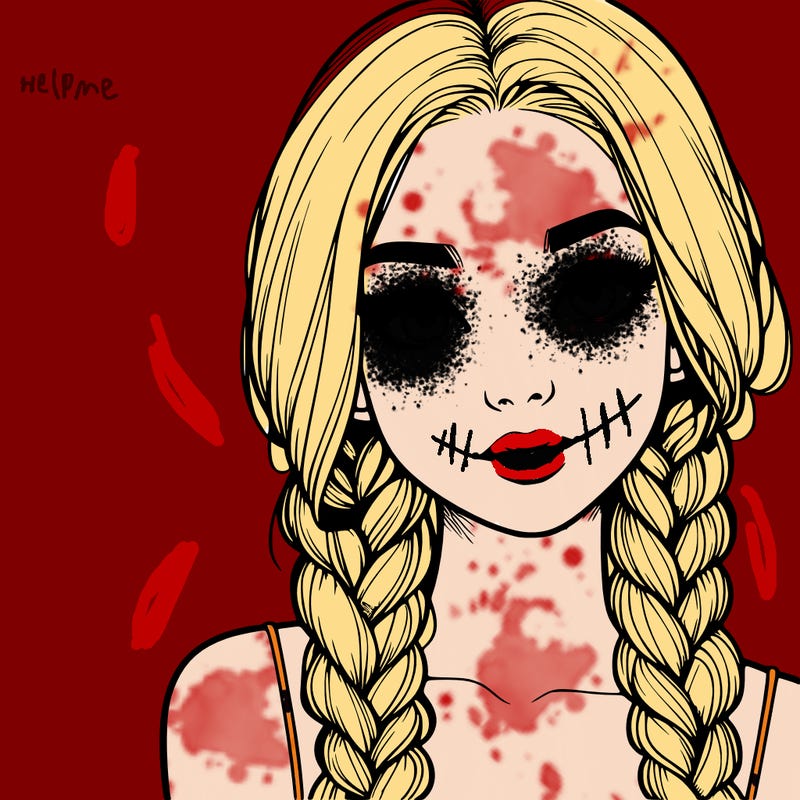 realistic girl with braids