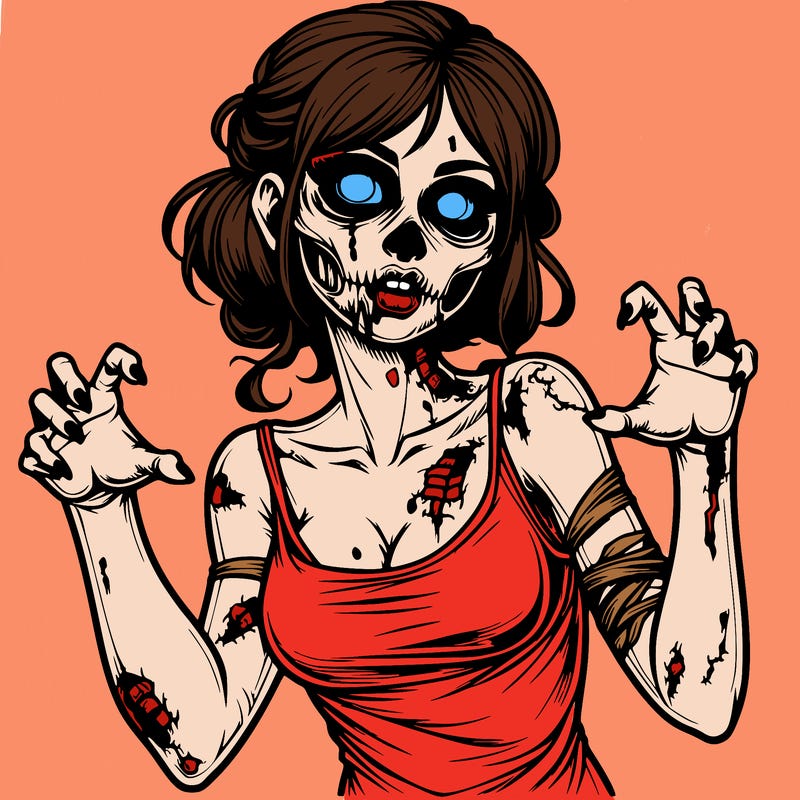 realistic zombie girl