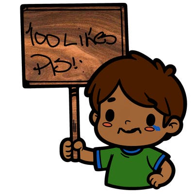 boy holding a sign