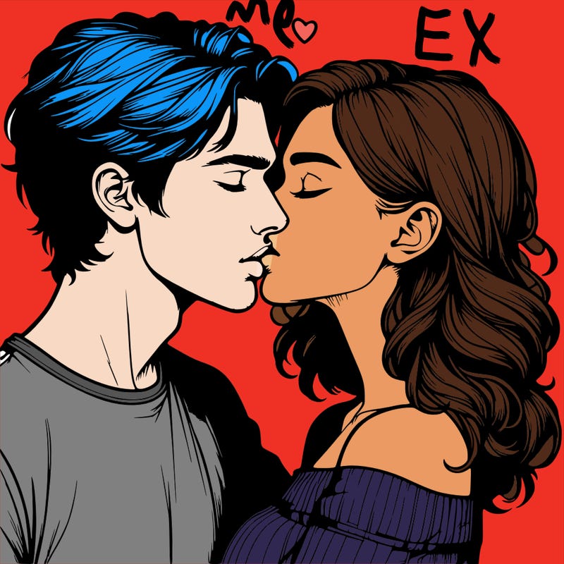 realistic couple kissing