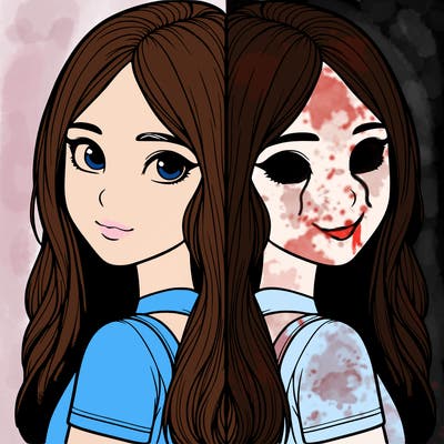 realistic girl split