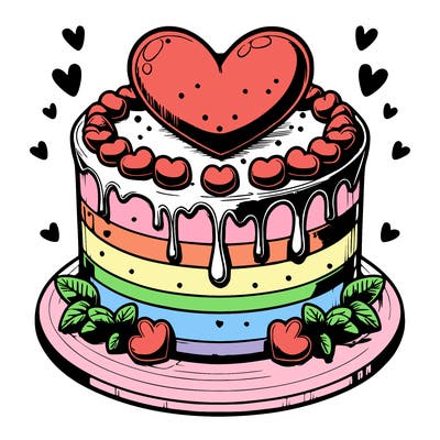 realistic heart cake