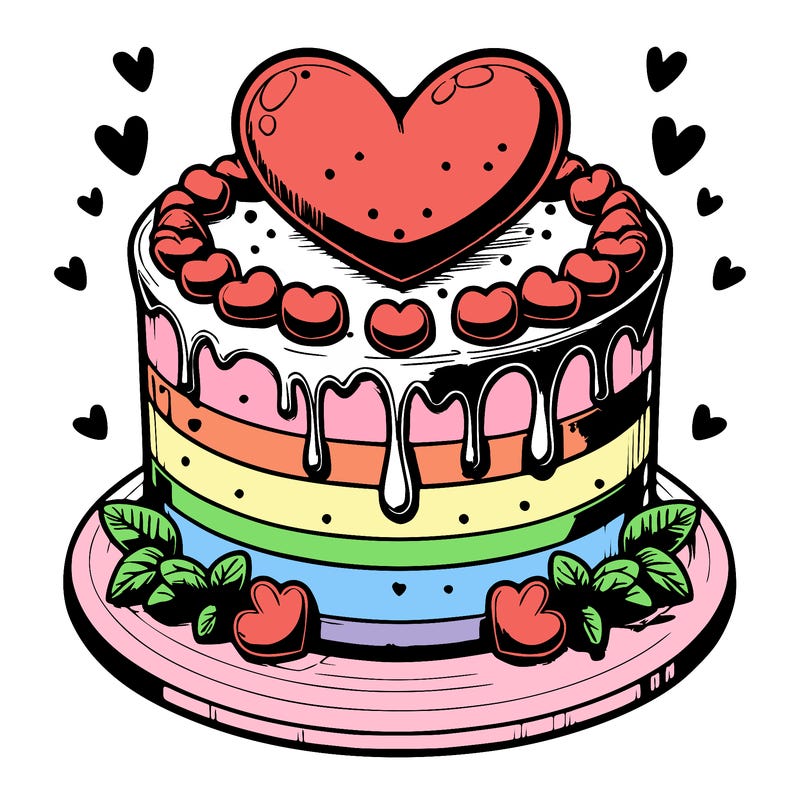 realistic heart cake