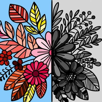 flowers split
