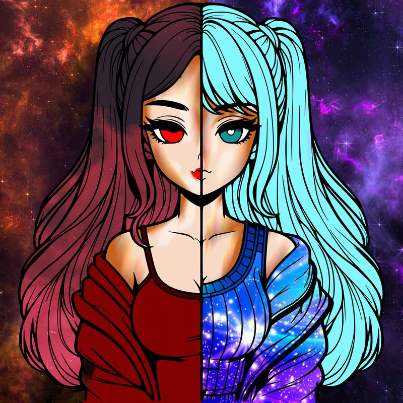 realistic girl split