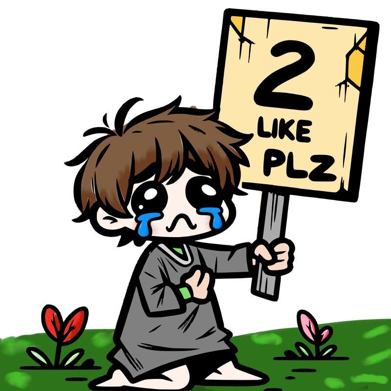 small poor toddler crying with sign that says 2 like plz
