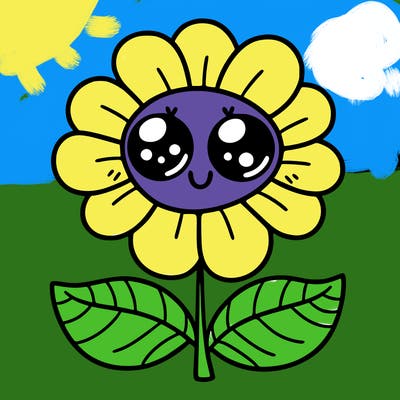flower with eyes