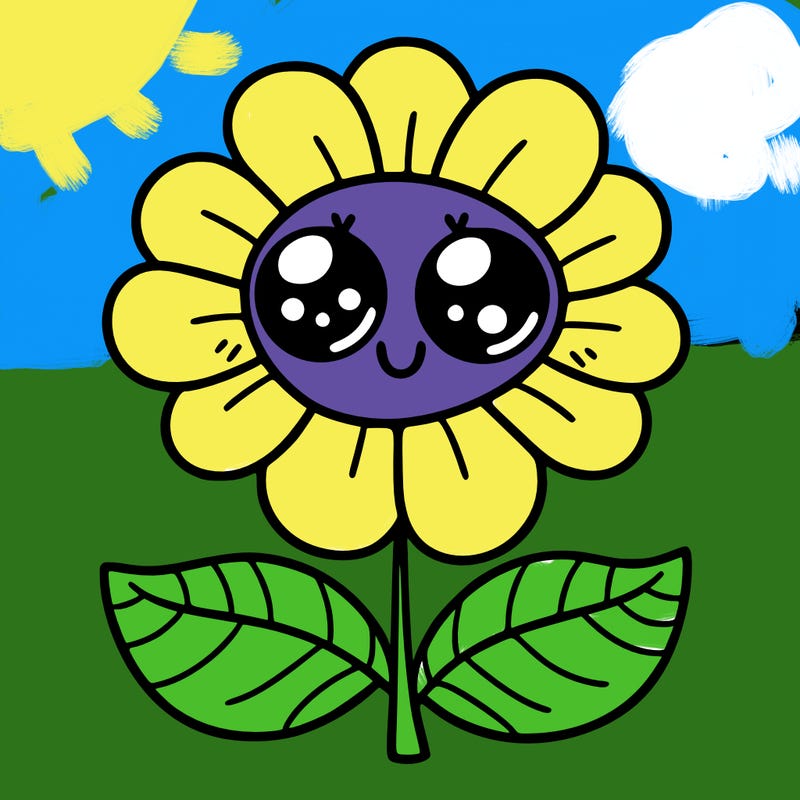flower with eyes