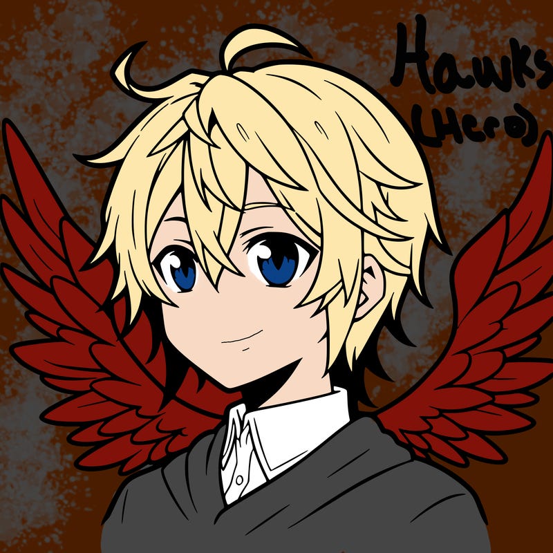 anime boy with wings