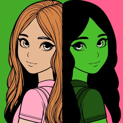 realistic girl split