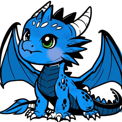 fierce baby night dragon