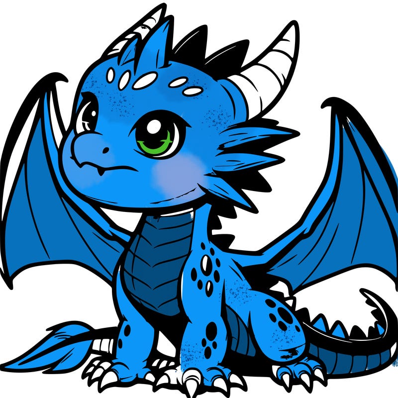 fierce baby night dragon