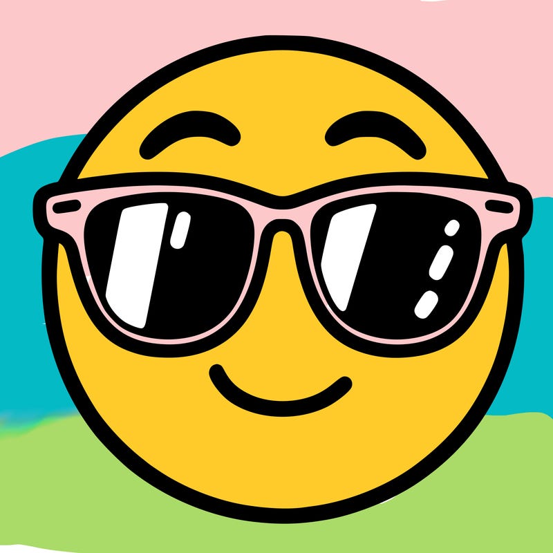 emoji with sunglasses